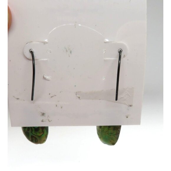 Aphorism Earrings Sterling Silver Abalone Shell Drop Dangle New - Picture 4 of 7